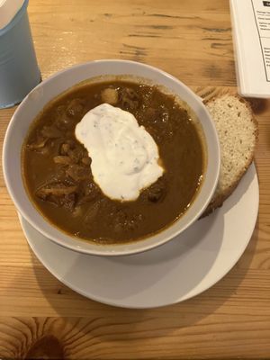 Christmas soup  at Balans Bistro in Bratislava