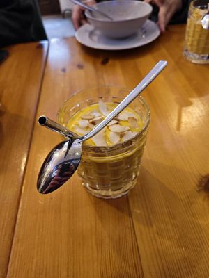 Mango lassi at Balans Bistro in Bratislava