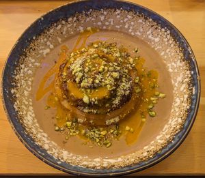 Dessert from the menu. There are also daily options at Balans Bistro in Bratislava