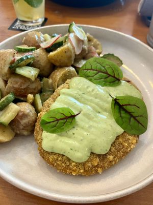 vegánsky rezenˇ  at Balans Bistro in Bratislava