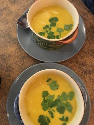 Soup of the day - Thai  at Balans Bistro in Bratislava