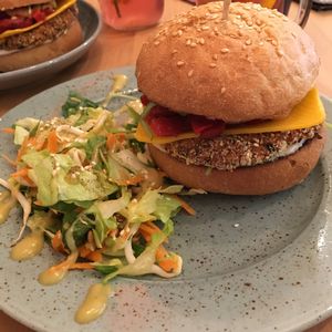 Mexican burger at Balans Bistro in Bratislava