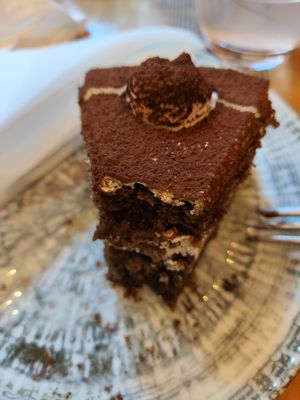 Coffee cake at Balans Bistro in Bratislava