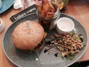 Mexico burger at Balans Bistro in Bratislava