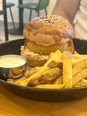 chilli cheese burger  at Balans Bistro in Bratislava