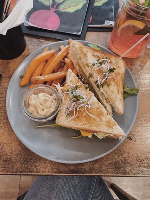 Double sandwich  at Balans Bistro in Bratislava