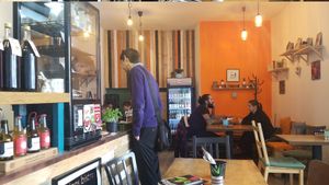 Inside at Balans Bistro in Bratislava