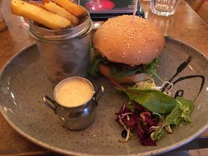 The Mexican burger is spot on too! 5 ?⭐️  at Balans Bistro in Bratislava