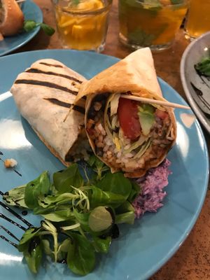 The burrito is amazing!! Looks simple but it’s one of the best I’ve had! at Balans Bistro in Bratislava