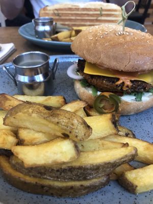 Mexican burger  at Balans Bistro in Bratislava