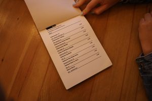 Menu at Balans Bistro in Bratislava