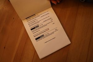 Menu at Balans Bistro in Bratislava