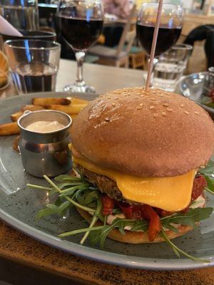 Balans burger at Balans Bistro in Bratislava