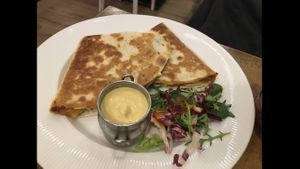 Quesadilla  at Balans Bistro in Bratislava