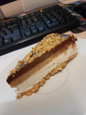 Snickers cake at Balans Bistro in Bratislava