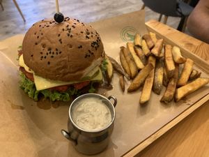 Burger  at Balans Bistro in Bratislava