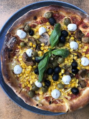 Pizza at Balans Bistro in Bratislava