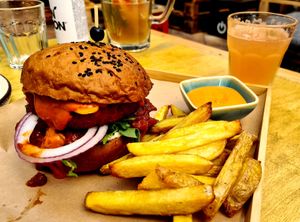 Mexico burger at Balans Bistro in Bratislava