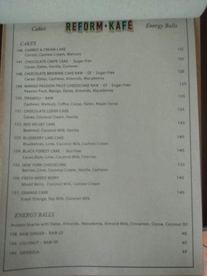 Menu Page 6 at Reform Kafe in Chiang Mai