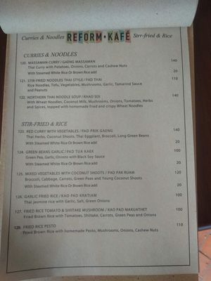 Menu Page 3 at Reform Kafe in Chiang Mai