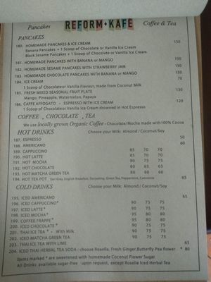 Menu Page 8 at Reform Kafe in Chiang Mai