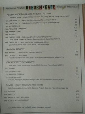 Menu Page 7 at Reform Kafe in Chiang Mai