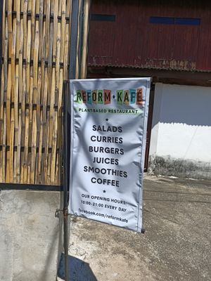 Entrance at Reform Kafe in Chiang Mai