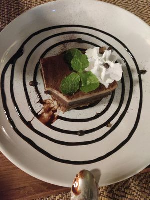 Tiramisú (had taken a bite already haha) at Reform Kafe in Chiang Mai