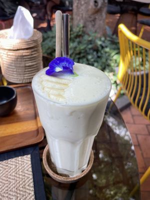 Banana smoothie, 95 baht  at Reform Kafe in Chiang Mai