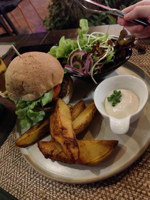 Khao Soi Burger at Reform Kafe in Chiang Mai