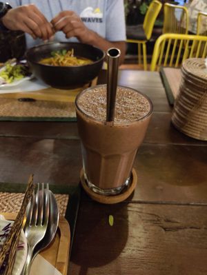 Chocolate banana shake at Reform Kafe in Chiang Mai