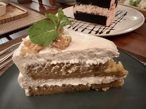 Delightful carrot cake   at Reform Kafe in Chiang Mai