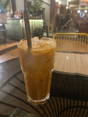 Iced Thai tea with soy milk  at Reform Kafe in Chiang Mai