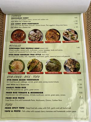 One Menu Page (my favourite page)   at Reform Kafe in Chiang Mai