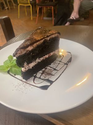 Black Forest cake - best to share as it’s very rich  at Reform Kafe in Chiang Mai