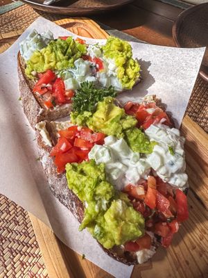 Avocado crostini (140 THB)  at Reform Kafe in Chiang Mai