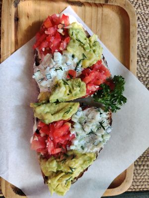 Avocado & cream toast at Reform Kafe in Chiang Mai