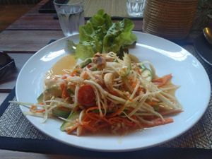 Papaya salad at Reform Kafe in Chiang Mai