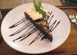 Chocolate brownie at Reform Kafe in Chiang Mai