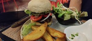 Kao Soy burguer at Reform Kafe in Chiang Mai