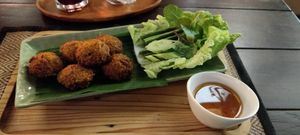 Falafel plate at Reform Kafe in Chiang Mai