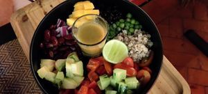 Rainbow bowl at Reform Kafe in Chiang Mai