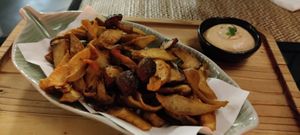 Fried mushrooms at Reform Kafe in Chiang Mai