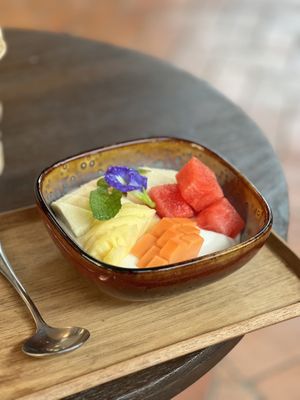 Fruit and yogurt  at Reform Kafe in Chiang Mai