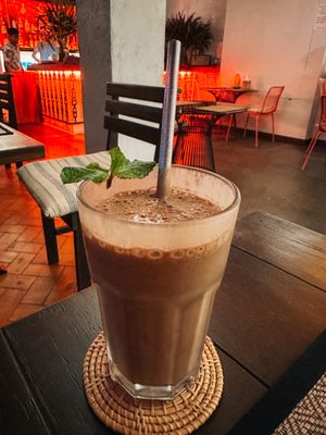Chocolate & banana shake (100 THB)  at Reform Kafe in Chiang Mai