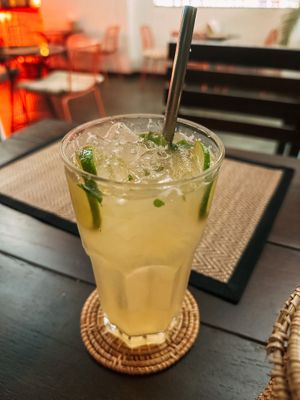 Lime soda (100 THB)  at Reform Kafe in Chiang Mai