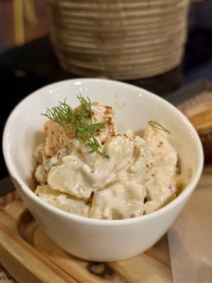 Side of potato salad   at Reform Kafe in Chiang Mai