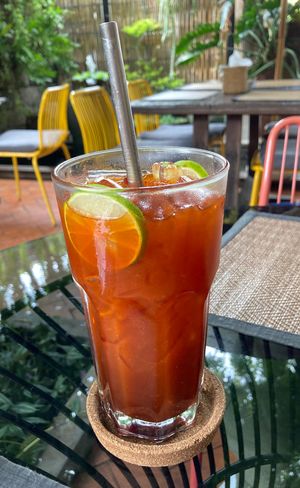Thai-Lime Iced Tea at Reform Kafe in Chiang Mai