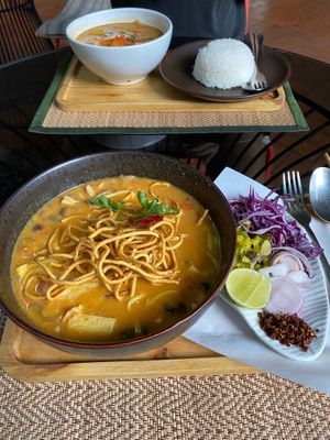 Khao soi - so good!! at Reform Kafe in Chiang Mai
