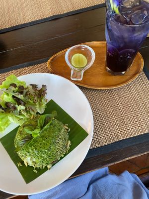 Fried rice with pesto - tasty! at Reform Kafe in Chiang Mai
